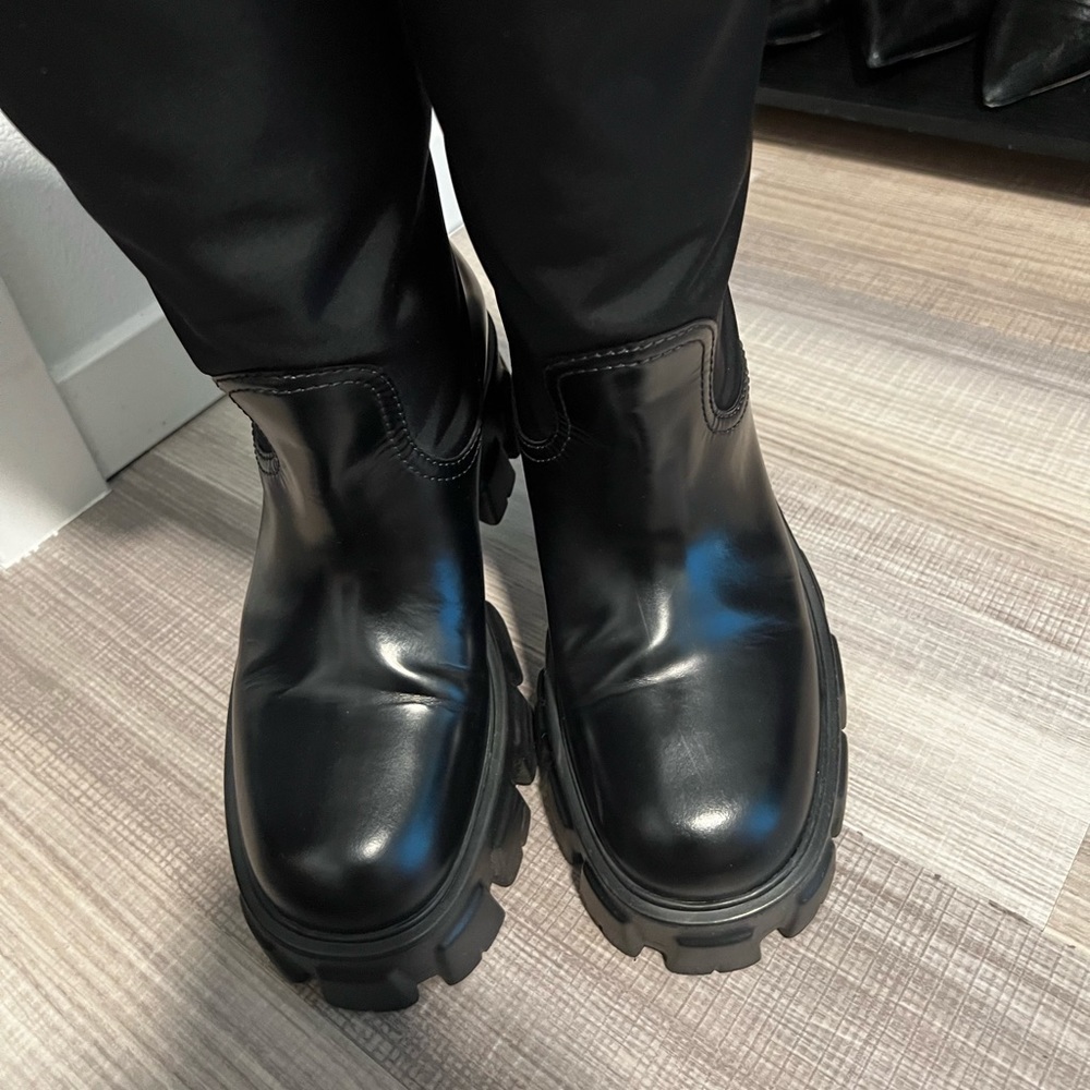 Prada Monolith Platform Riding Boot - Picture 8 of 9